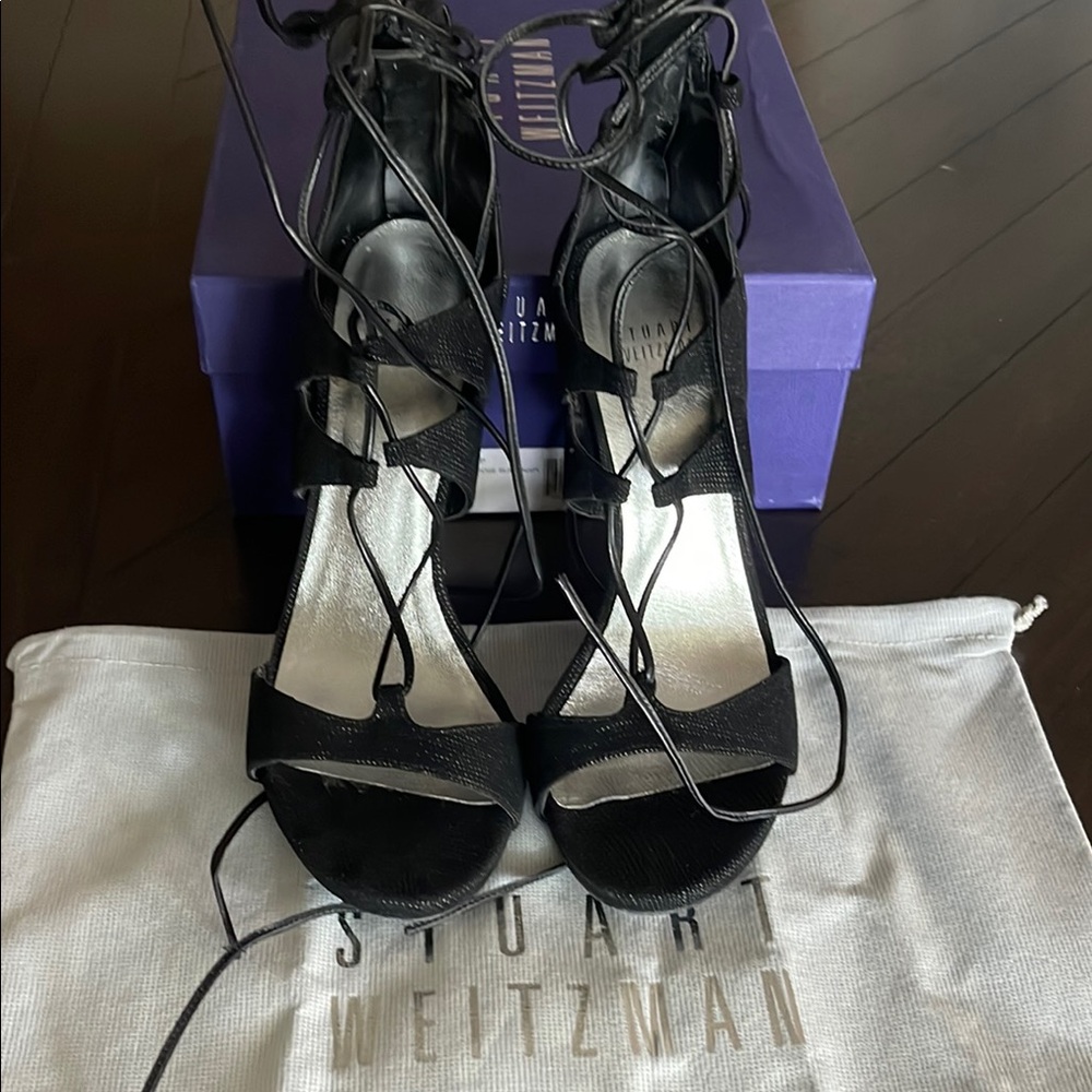 Stuart Weitzman Black Stiletto Heels